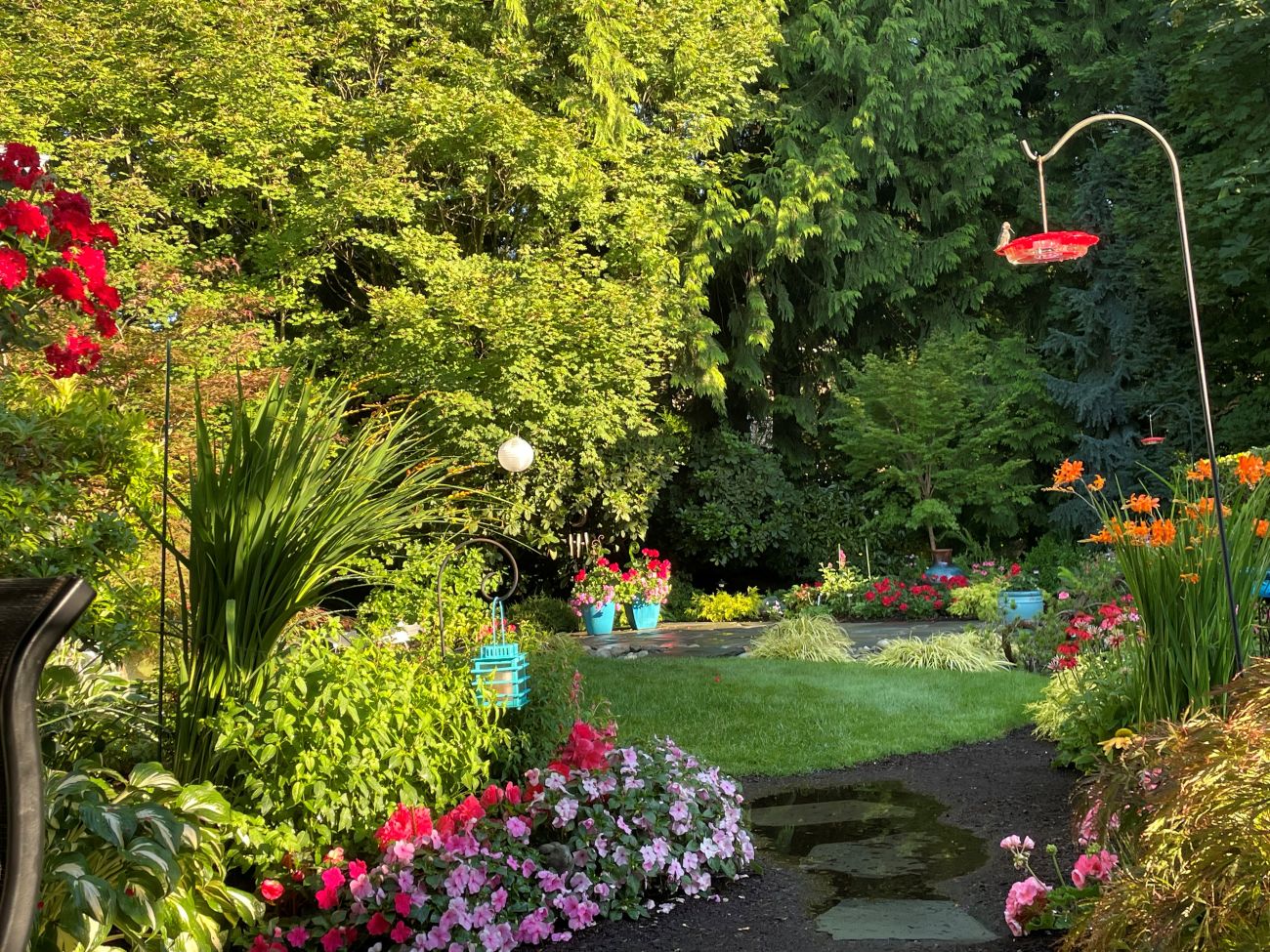 walkway, garden path, stone path, garden border