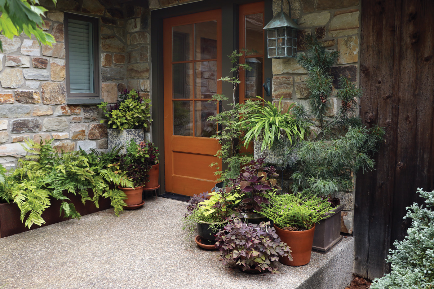 Tuckman front door with containers 