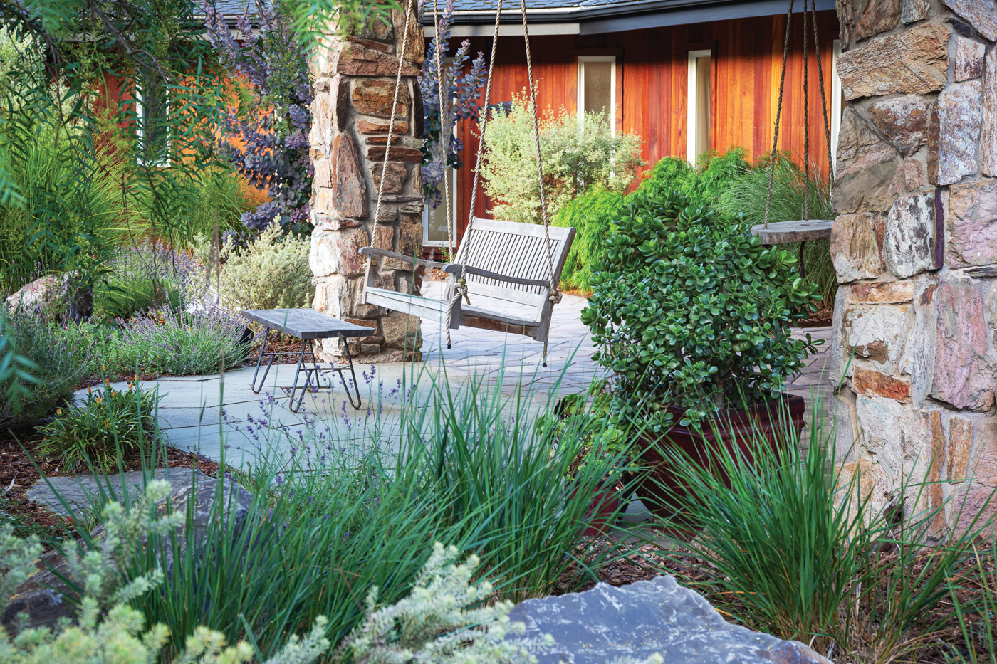 Entryway with swing