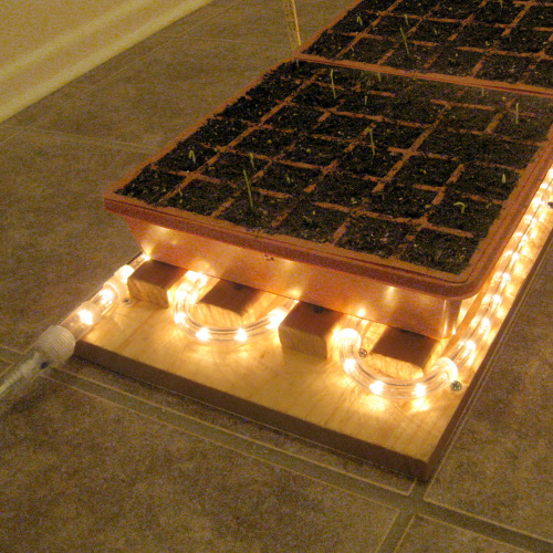 Rope lighting finds new life in a DIY heat mat